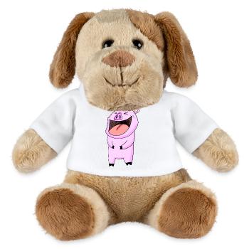 Pig laughs - MiniFeet® Dog Helge - white - Front