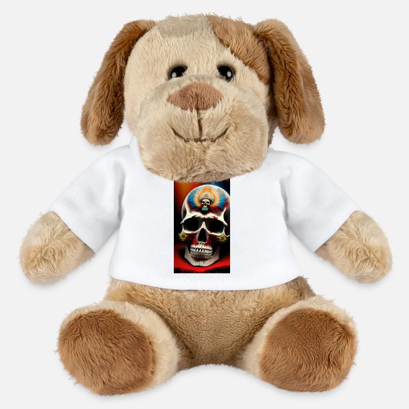 Indianer Schädel - MiniFeet® Hund Helge - Weiß
