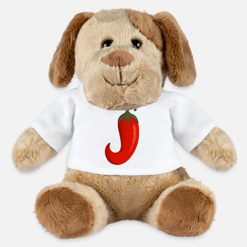 scharfe Chilischote - MiniFeet® Hund Helge - Weiß