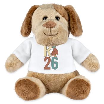  R Ente 26 - R Ente 2026 - Rente 2026 - MiniFeet® Hund Helge - Weiß - Vorne