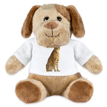 Guépard Chat prédateur Afrique Chat Wildnis Illustration - Chien en peluche Helge MiniFeet® - blanc - Devant