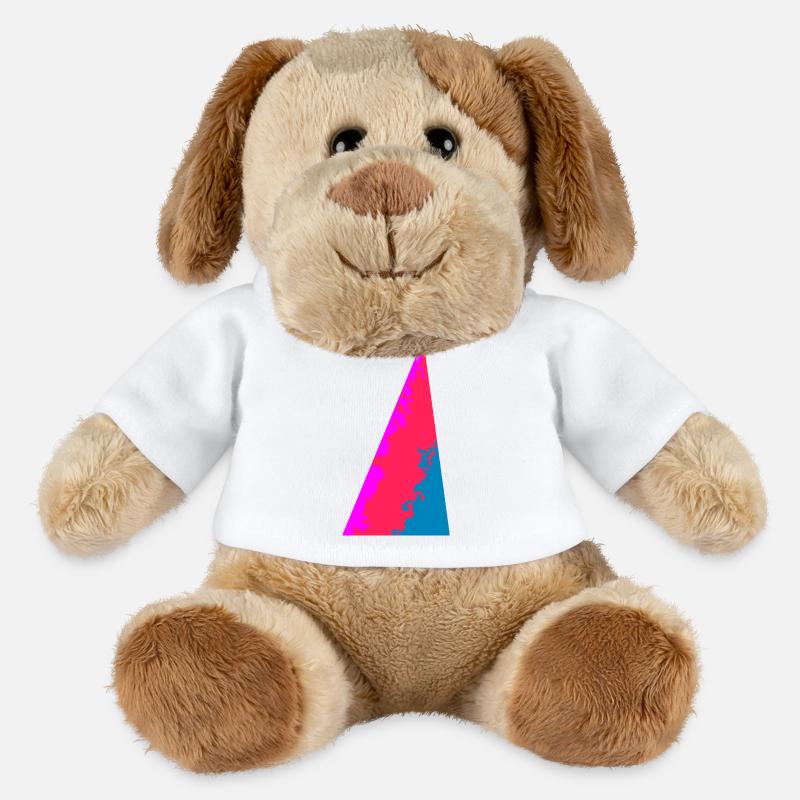 Solid Colors, Abstract, Geometric Colors - MiniFeet® Dog Helge - white