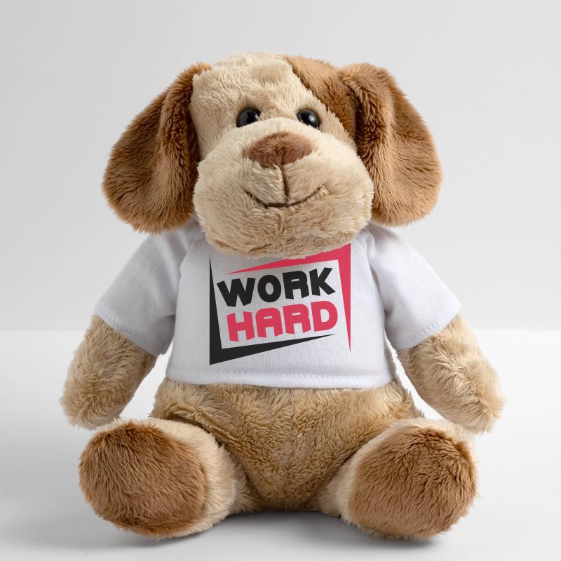 Work Hard Chien en peluche Helge MiniFeet®