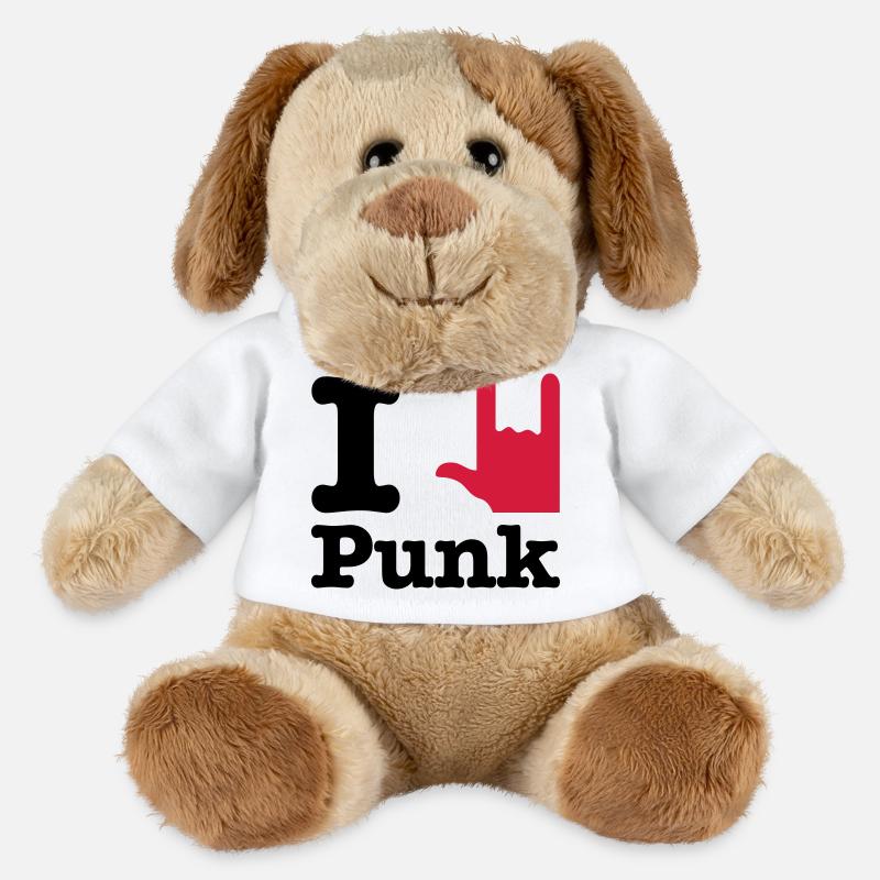 i love punk - MiniFeet® Dog Helge - white