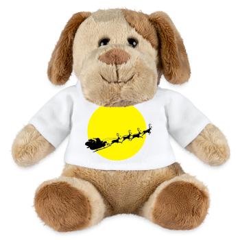 frohes_fest_weihnachtsmann - MiniFeet® Hund Helge - Weiß - Vorne