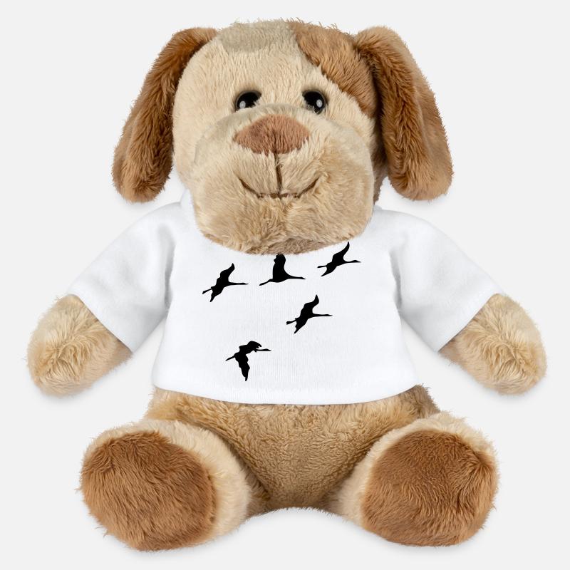 kraniche vogel reise - MiniFeet® Hund Helge - Weiß