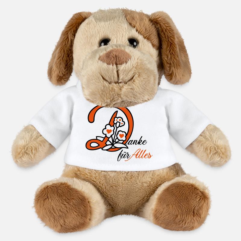 Danke, thanks, Liebe - MiniFeet® Hund Helge - Weiß