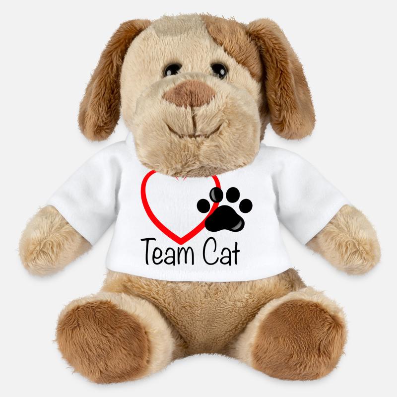 Team Cat mit Herz - MiniFeet® Hund Helge - Weiß