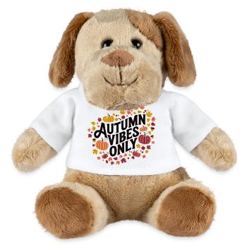 Autumn Vibes uniquement Motif de citrouille - Chien en peluche Helge MiniFeet® - blanc - Devant
