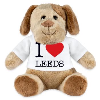 I LOVE LEEDS - MiniFeet® Hund Helge - Weiß - Vorne
