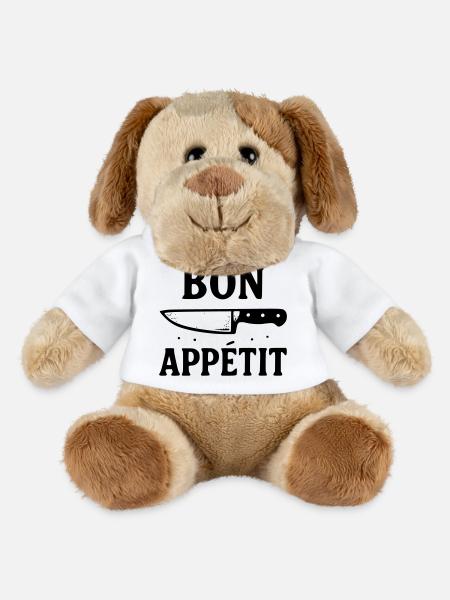 Enjoy your meal - MiniFeet® Dog Helge - white