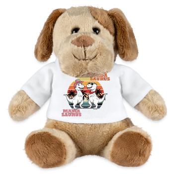 Mama & Dada Saurus – Das Dino Fun Duo! - MiniFeet® Hund Helge - Weiß - Vorne