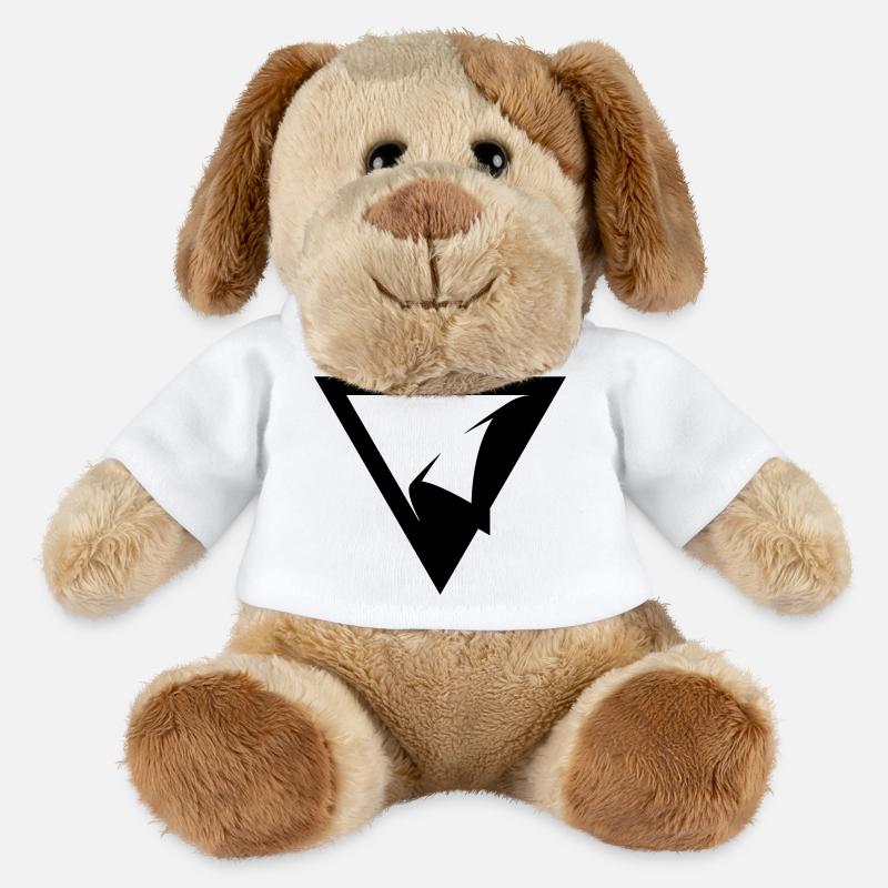 ÉCUSSON TRIANGLE - Chien en peluche Helge MiniFeet® - blanc
