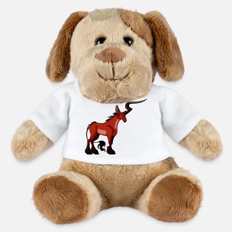 Cornembras - Chien en peluche Helge MiniFeet® - blanc