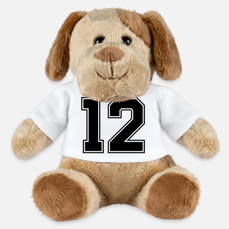 12 Zahl - MiniFeet® Hund Helge - Weiß