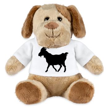 Ziege schwarz - MiniFeet® Hund Helge - Weiß - Vorne