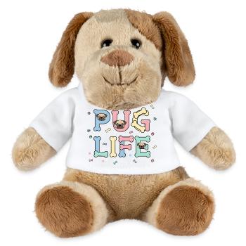 Pug Life Cute Pug Dog Design for Animal Lovers - MiniFeet® Dog Helge - white - Front