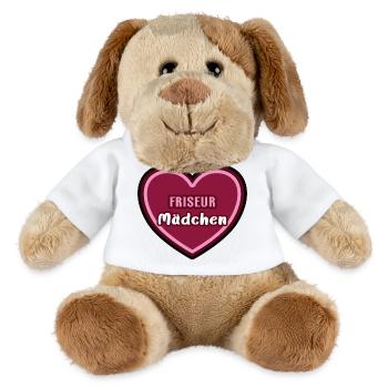 Hairdresser Hairdresser Girl Child Trainee Trainee - MiniFeet® Dog Helge - white - Front