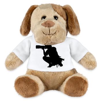 Photographe photographe - Chien en peluche Helge MiniFeet® - blanc - Devant