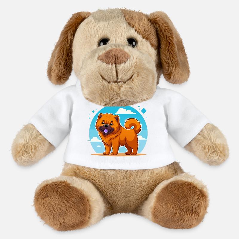 Chow-Chow (Comic) - MiniFeet® Hund Helge - Weiß