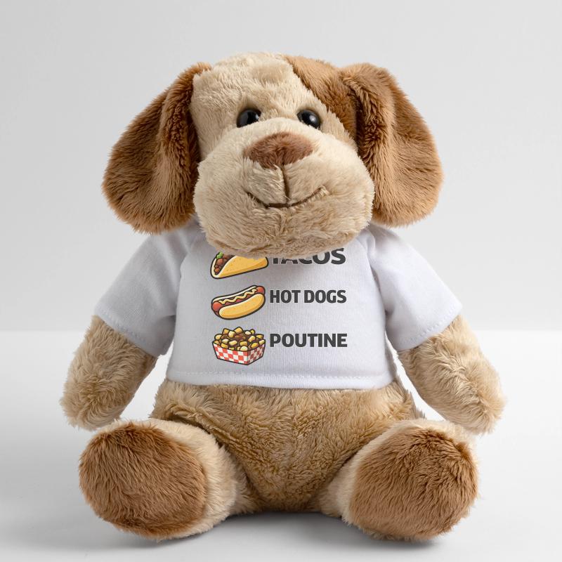 Tacos Hot Dog Poutine Chien en peluche Helge MiniFeet®