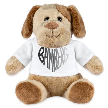 Bamberg Herz Typo - MiniFeet® Hund Helge - Weiß - Vorne