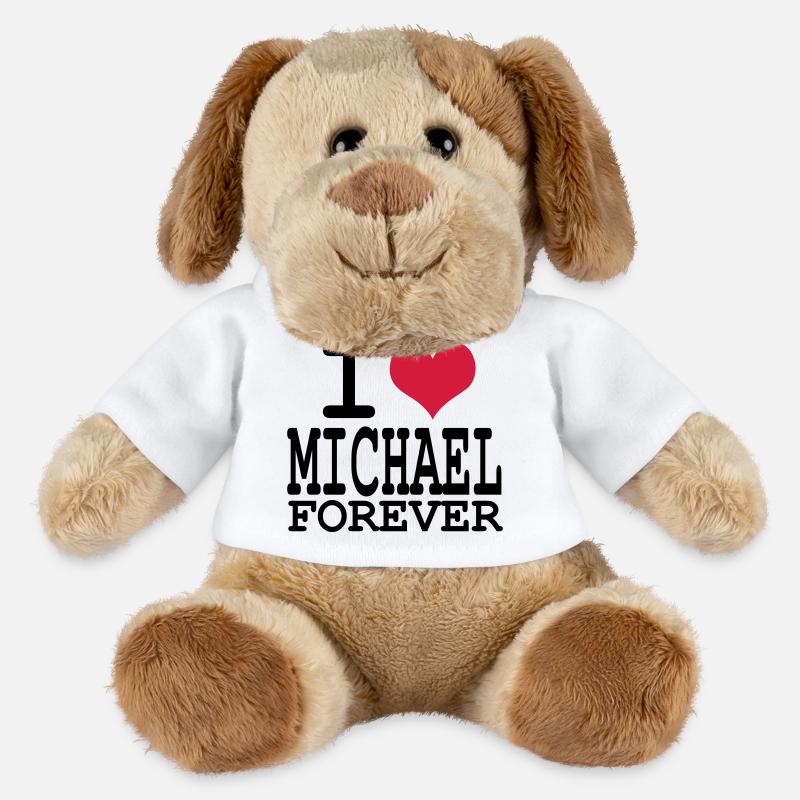 i love michael for ever - MiniFeet® Hund Helge - Weiß