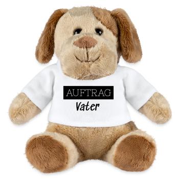 Commander Père Famille Cadeau Drôle - Chien en peluche Helge MiniFeet® - blanc - Devant