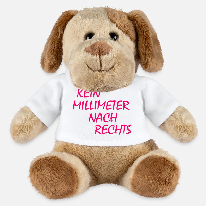 kein millimeter nach rechts - MiniFeet® Hund Helge - Weiß