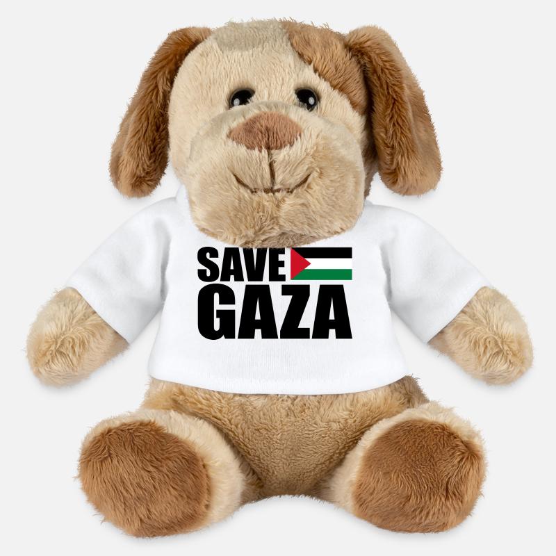 Save gaza - MiniFeet® Hund Helge - Weiß