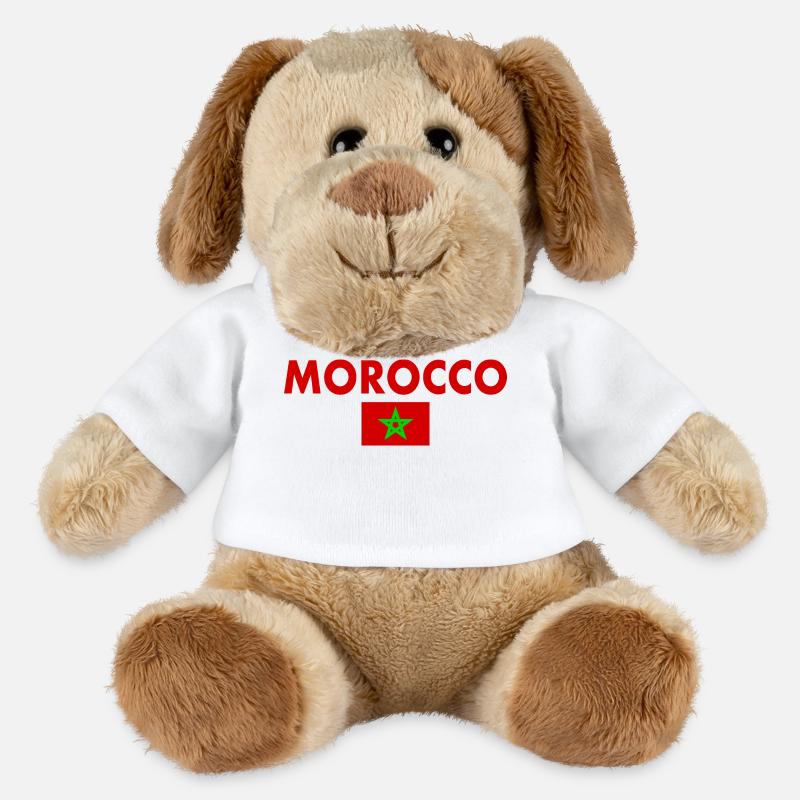 Maroc - Chien en peluche Helge MiniFeet® - blanc