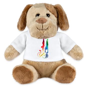 Artistic cycling, artistic cycling, indoor cycling - MiniFeet® Dog Helge - white - Front