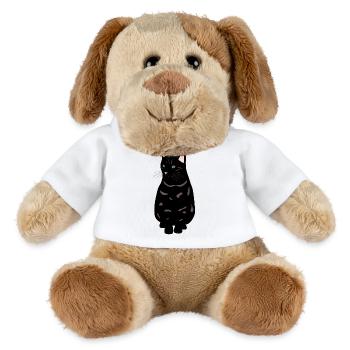 black cat - MiniFeet® Dog Helge - white - Front