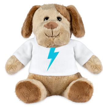 Blauer Blitz - MiniFeet® Hund Helge - Weiß - Vorne