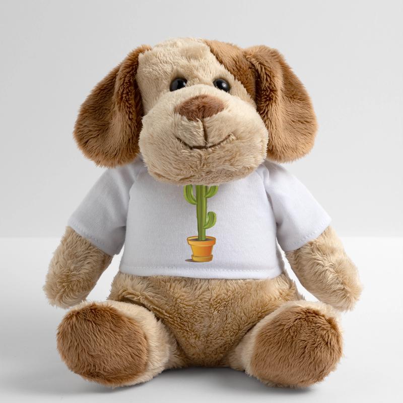 Grand cactus vert dans un pot de fleurs Chien en peluche Helge MiniFeet®