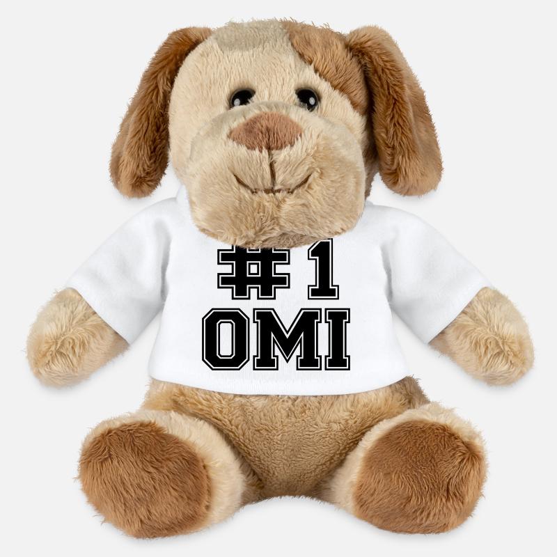 Number One Omi - MiniFeet® Dog Helge - white
