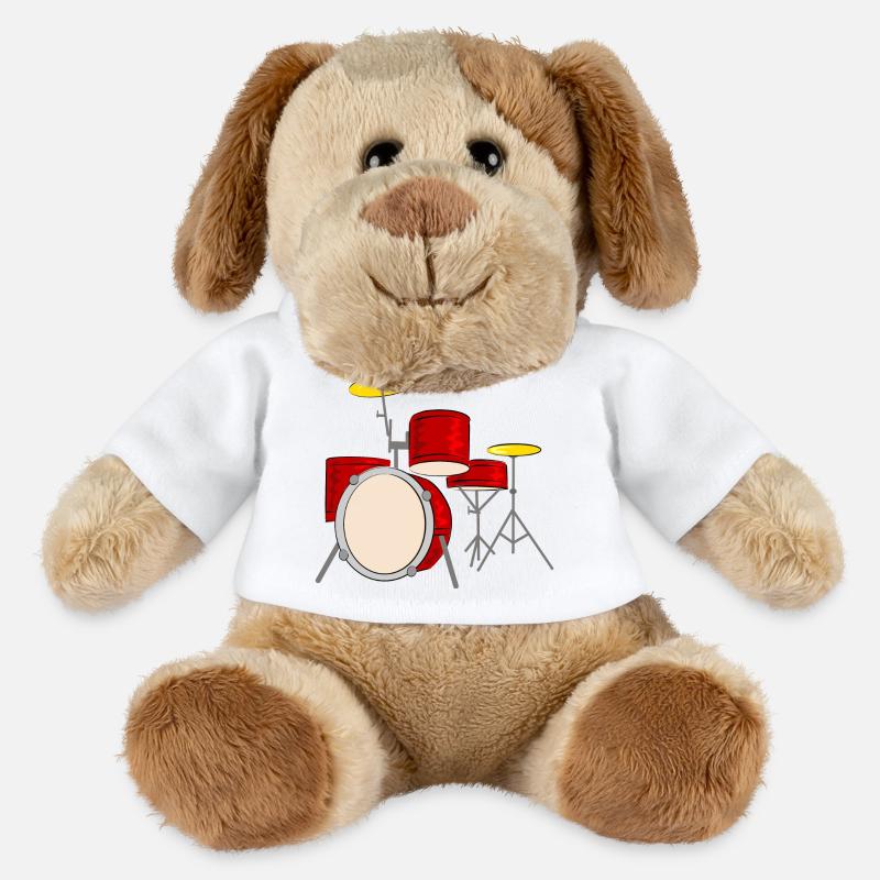 percussion - Chien en peluche Helge MiniFeet® - blanc