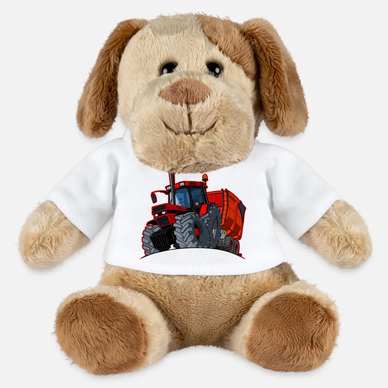 0856 Einkaufswagen roter Rand - MiniFeet® Hund Helge - Weiß