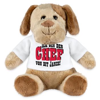 Chef von dit janze - MiniFeet® Hund Helge - Weiß - Vorne