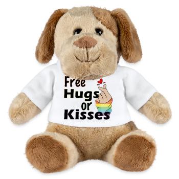 csd, free hugs, kisses, lgbt - MiniFeet® Hund Helge - Weiß - Vorne