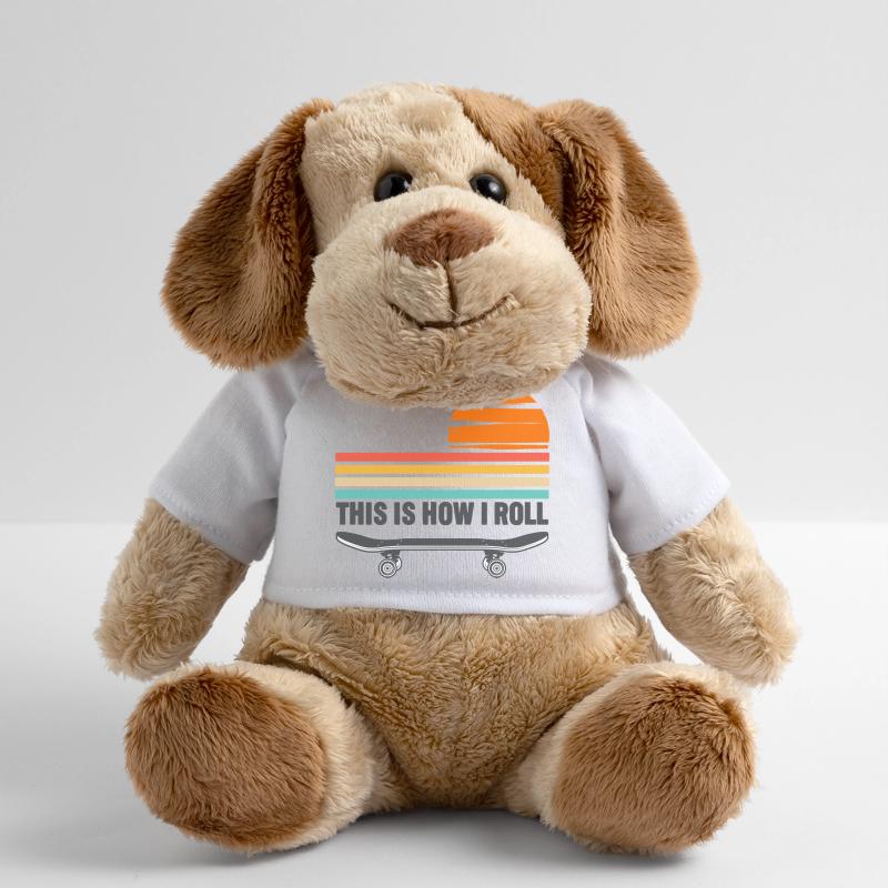 Skateboard c’est comme ça que je roule Chien en peluche Helge MiniFeet®