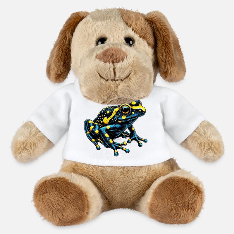 Grenouille - Chien en peluche Helge MiniFeet® - blanc