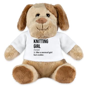 Knitting - MiniFeet® Dog Helge - white - Front