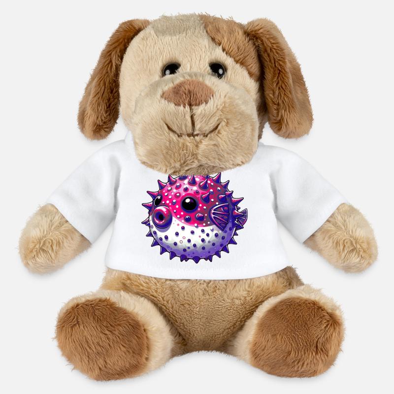 Kugelfisch - MiniFeet® Hund Helge - Weiß