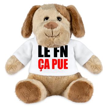 le fn ça pue - Chien en peluche Helge MiniFeet® - blanc - Devant