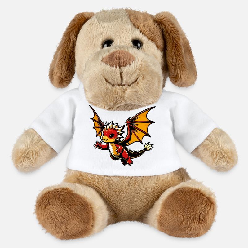 Drache - MiniFeet® Hund Helge - Weiß