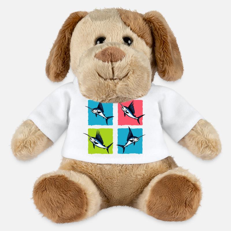 Schwertfisch - MiniFeet® Hund Helge - Weiß