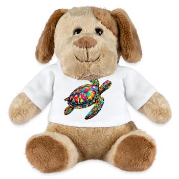 Tortue marine - Chien en peluche Helge MiniFeet® - blanc - Devant