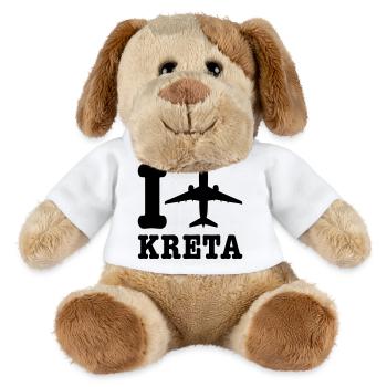 Vacances Crète - Chien en peluche Helge MiniFeet® - blanc - Devant