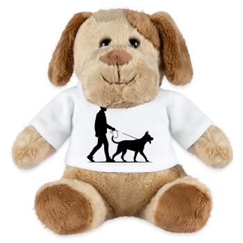 Chien - Chien en peluche Helge MiniFeet® - blanc - Devant